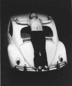 Chris Burden. Trans-fixed, 1974. Performance on Speedway Avenue, Venice, California, April 23, 1974. Photograph: Courtesy the artist and Gagosian Gallery